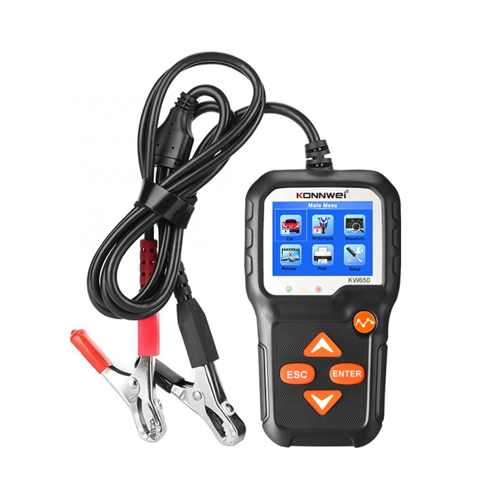 Auto Batterietester KFZ Spannungswiderstand Prüfgerät mit LED Display CCA 100-2000