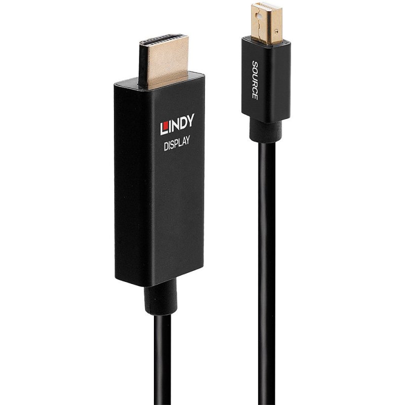 Lindy Câble adaptateur Mini DisplayPort vers HDMI® 4K60hz 2m