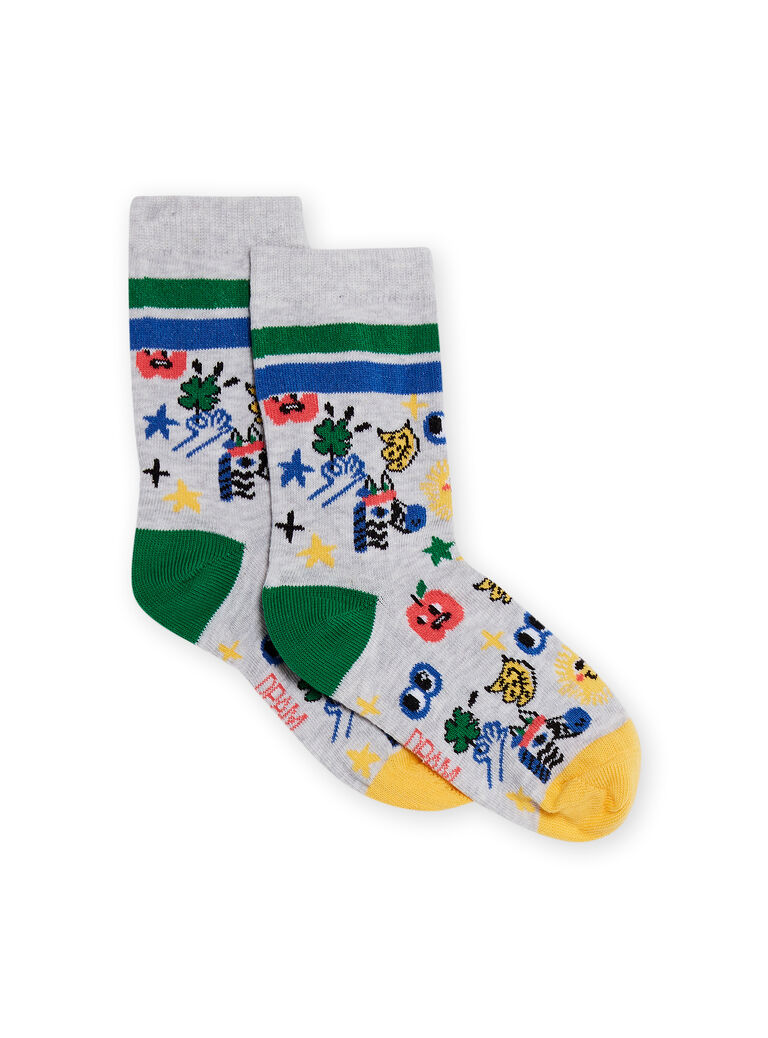Chaussettes motifs fantaisie enfant garçon