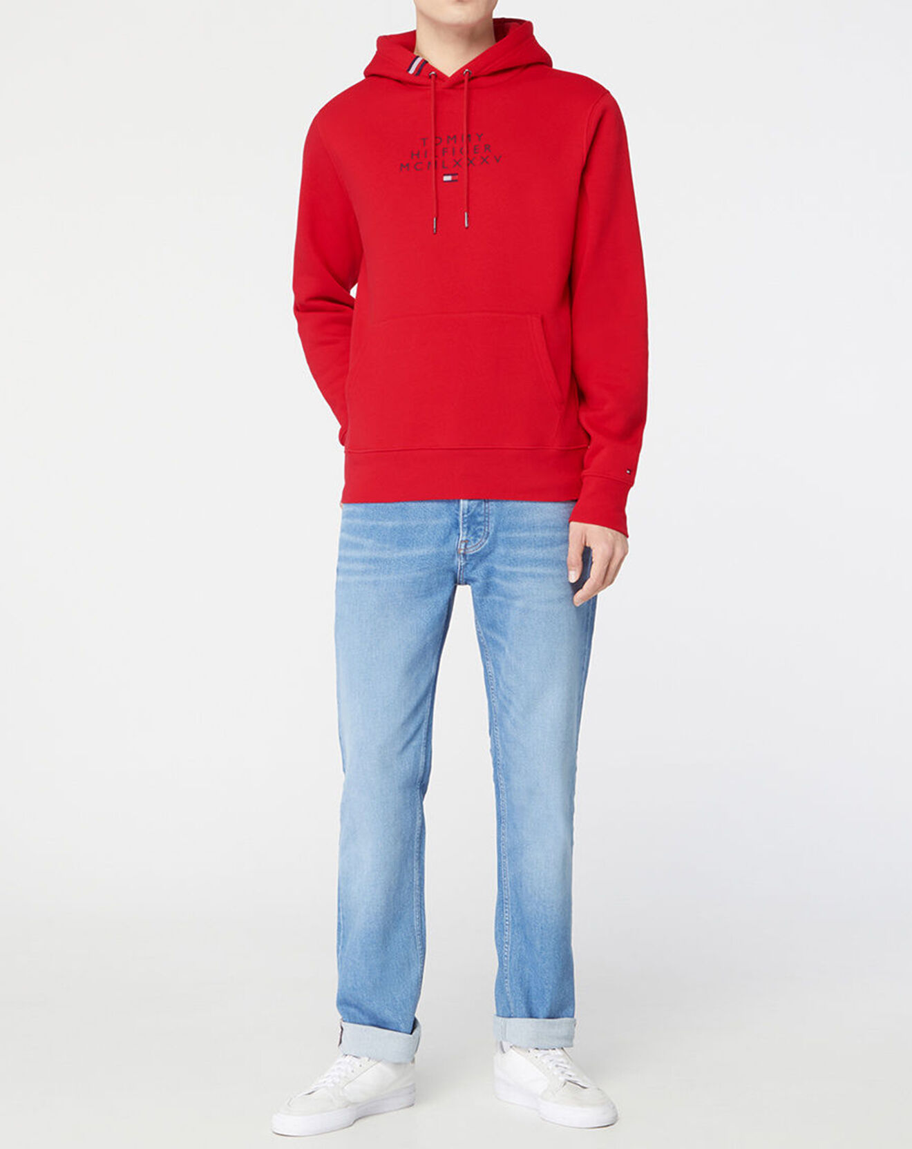 Tommy Hilfiger Sweat à capuche Centre Graphic rouge