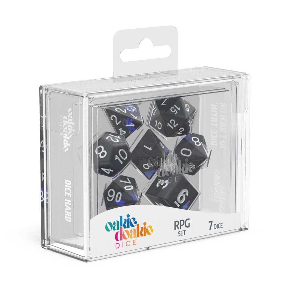 Oakie Doakie Dice dés RPG-Set Enclave - Sapphire (7)
