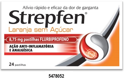 STREPFEN LARANJA S/AÇÚCAR 24pst