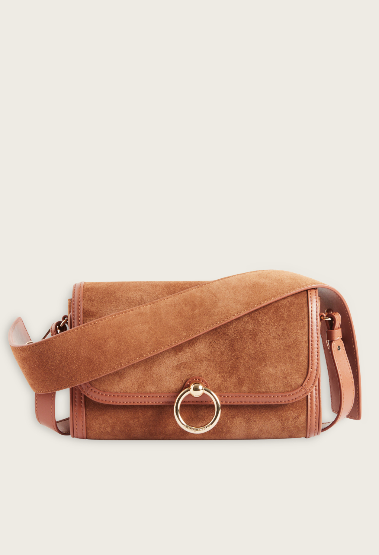 Sac Anoushka cuir su&egrave;de caramel