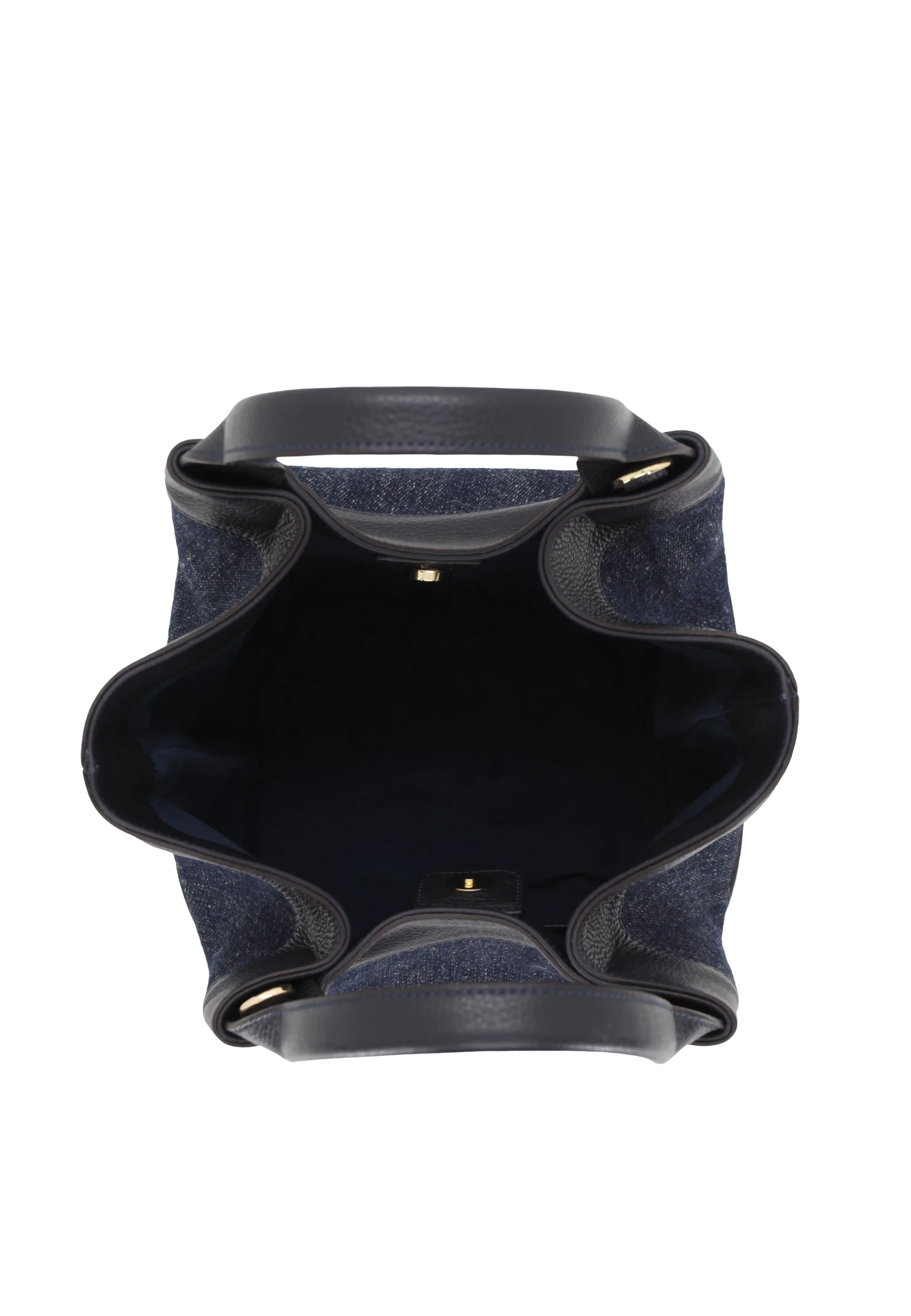 Shopper ESSENTIAL medium Leather Denim Wool Standard