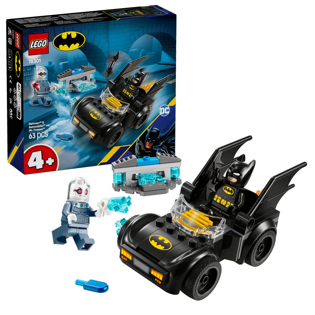 Batman en Batmobile™ vs. Mr. Freeze™ voertuigspeelset 76301