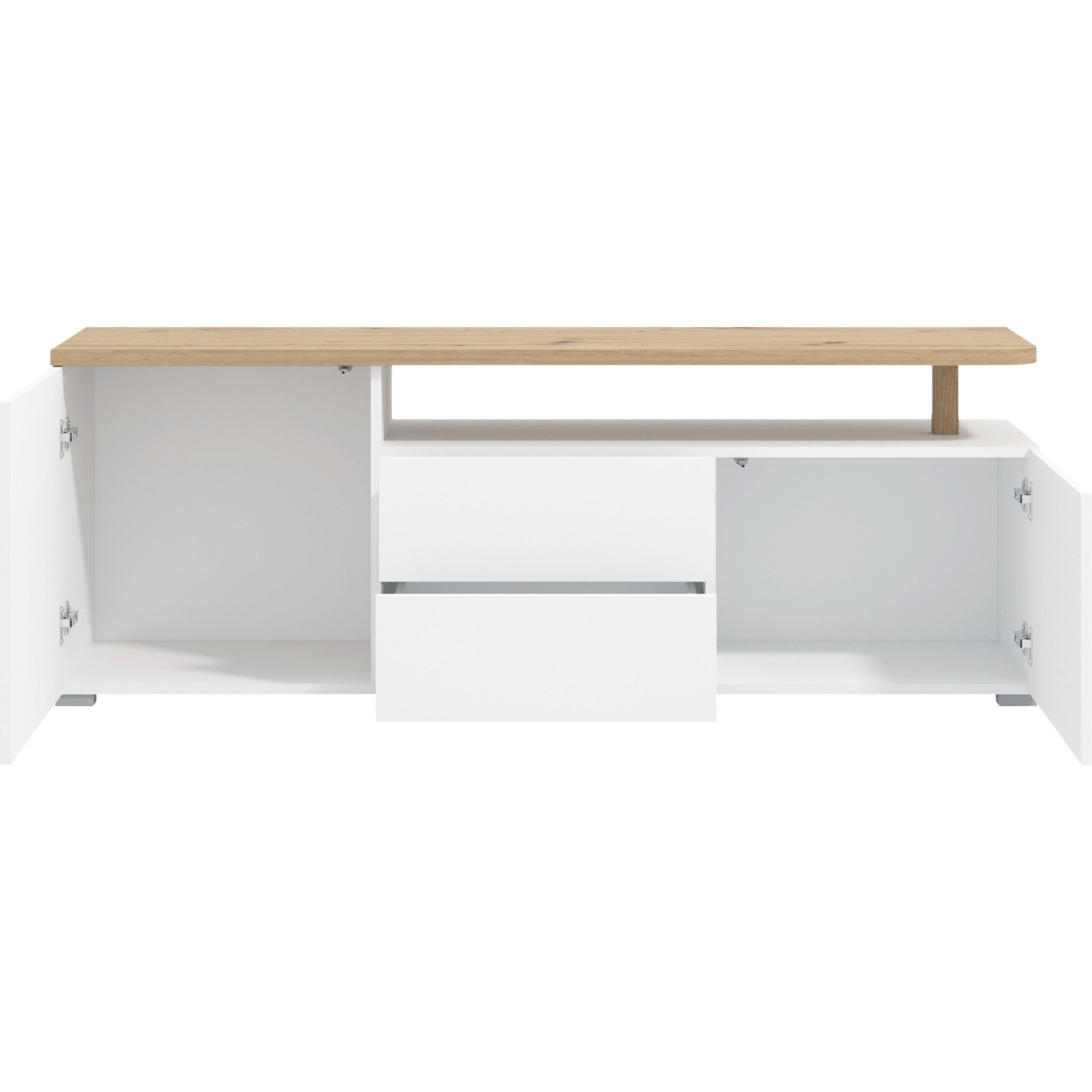 TV-Möbel Aterno Dekor weiss 154 x 56 x 40 cm