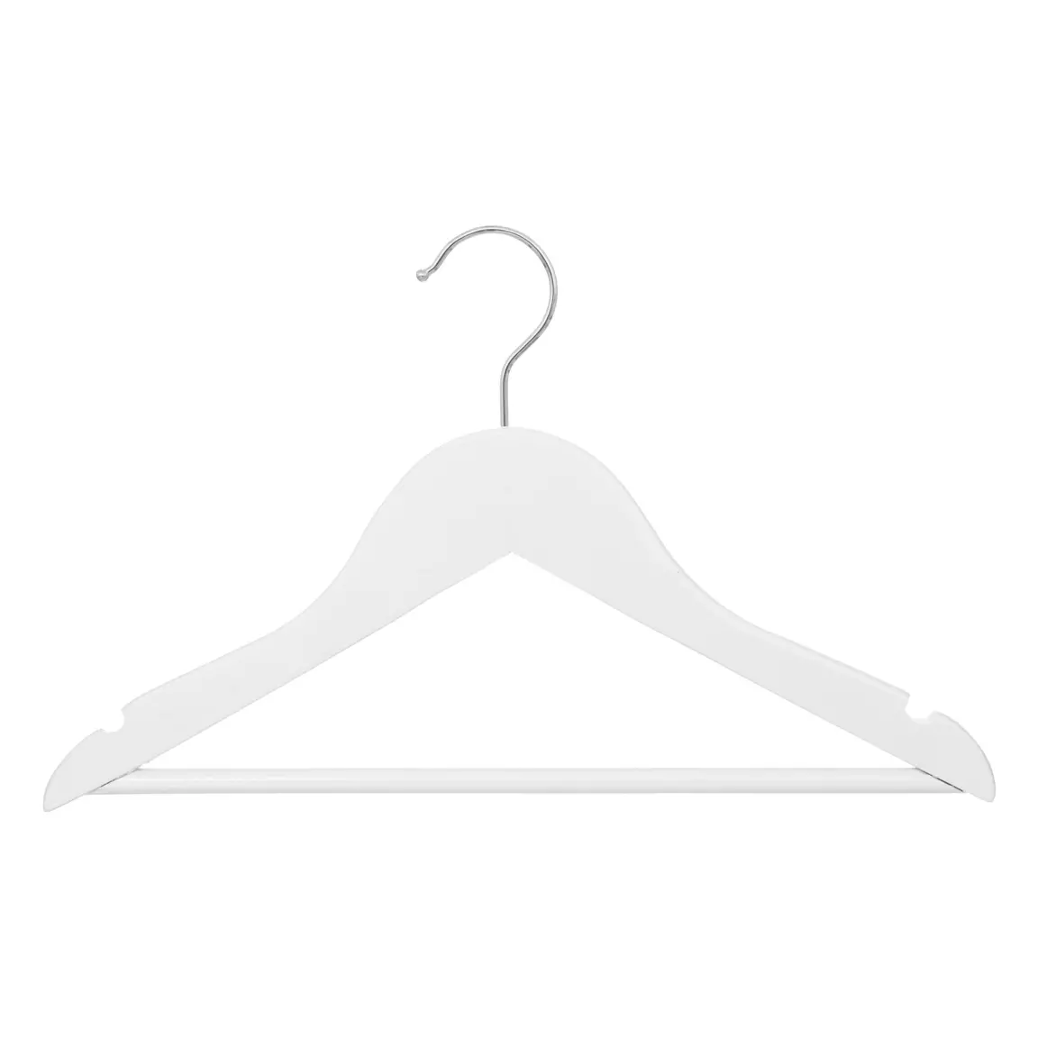 Lot de 4 cintres enfant bois Blanc