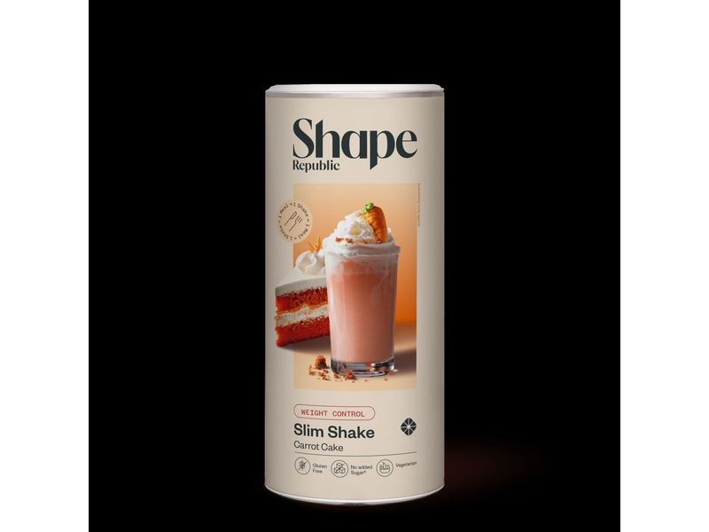 Shape Republic Slim Shake Carrot Cake 420 g Einfach und lecker abnehmen – ein Shake, der dich wirklich satt hält