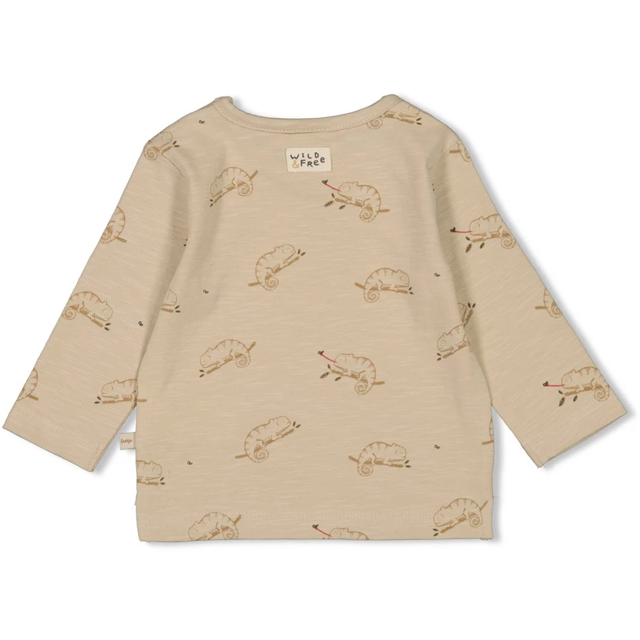 Feetje Langarmshirt Chameleon Zand