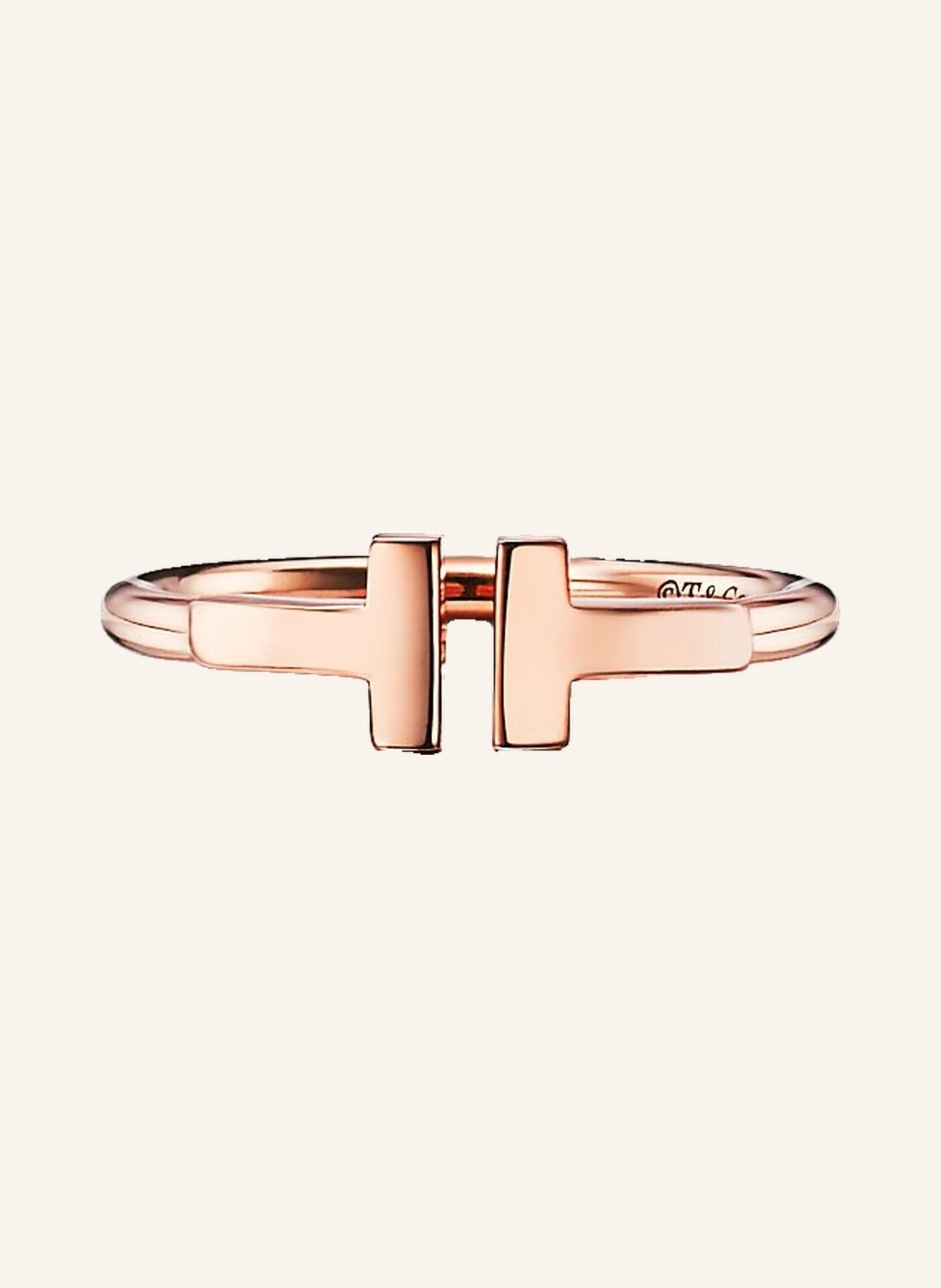 TIFFANY & Co. Tiffany T Wire RING aus 18 Karat Roségold
