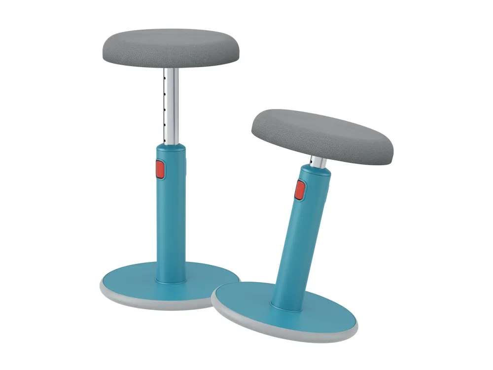 Leitz Ergo Cosy Active Sidde-stå balancestol 2-i-1 blå - højdejustering 46-79 cm