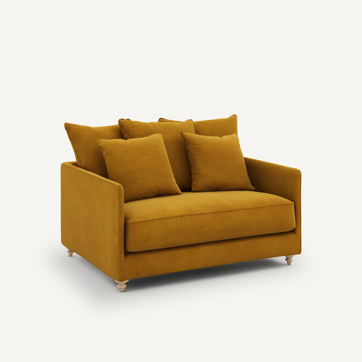AM.PM<br>Sofá conversível de 2 lugares, veludo, Lazare