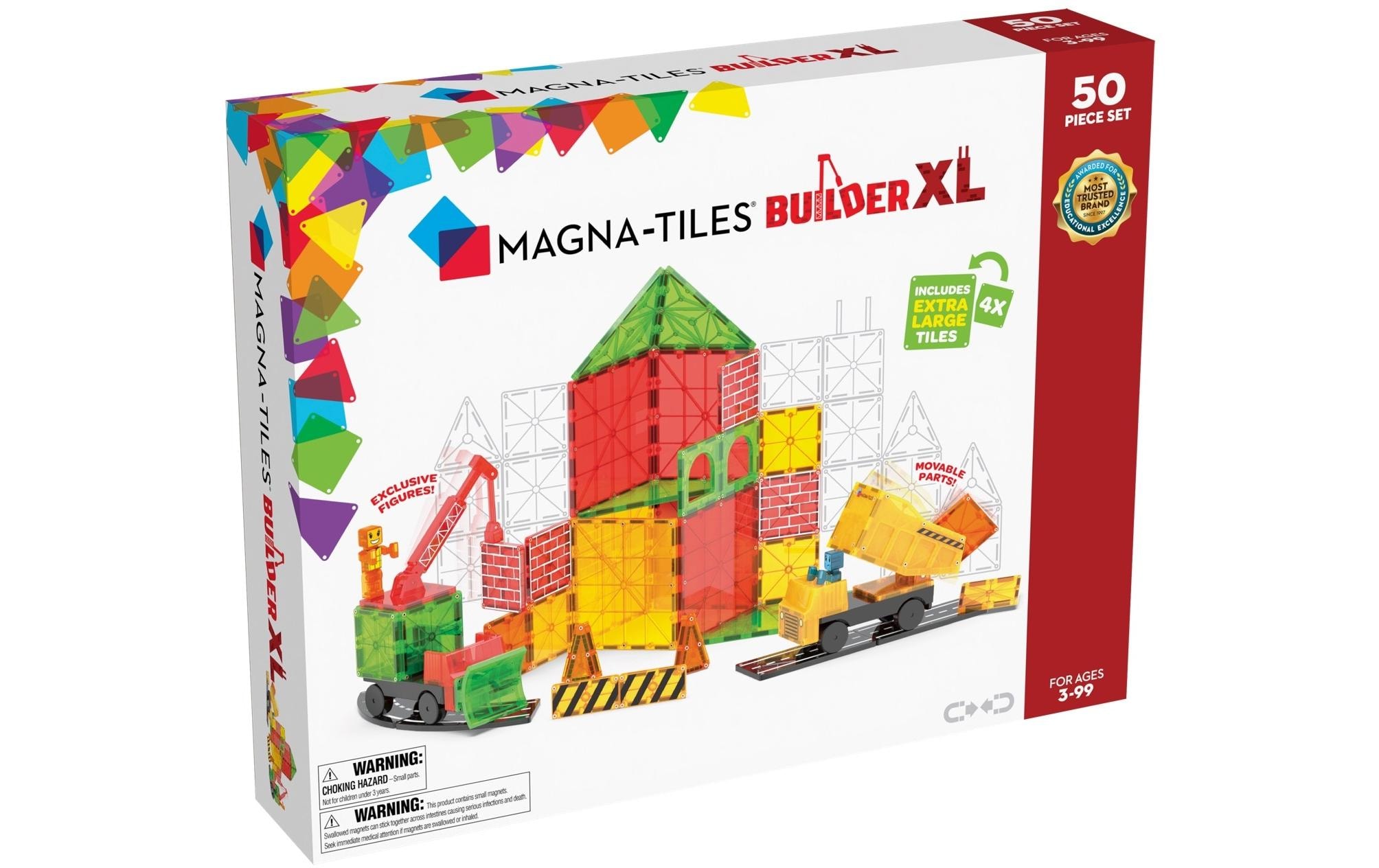 Spielbausteine »Magna-Tiles Baustelle XL 50-teilig«