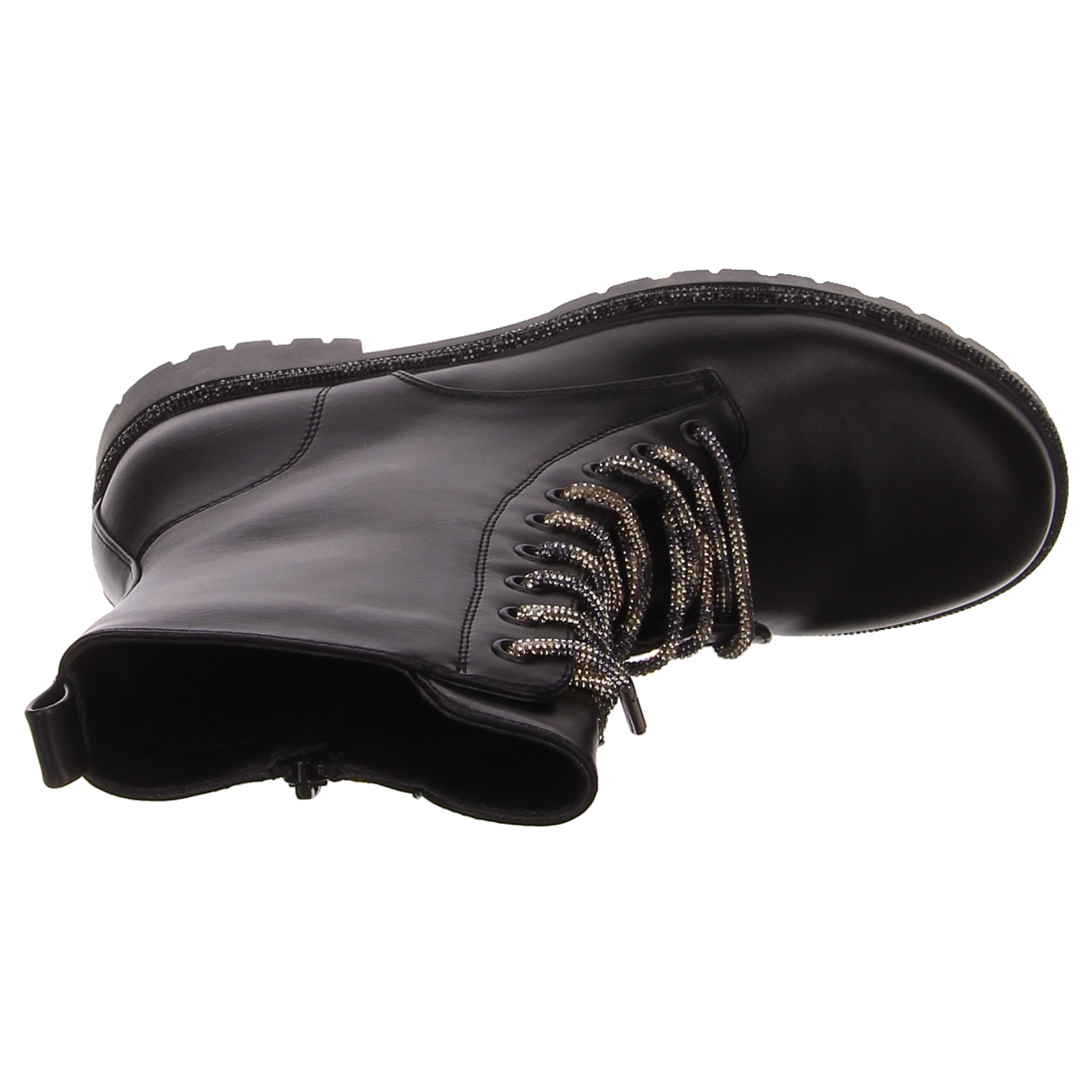 La Strada Schnürboots schw. schwarz