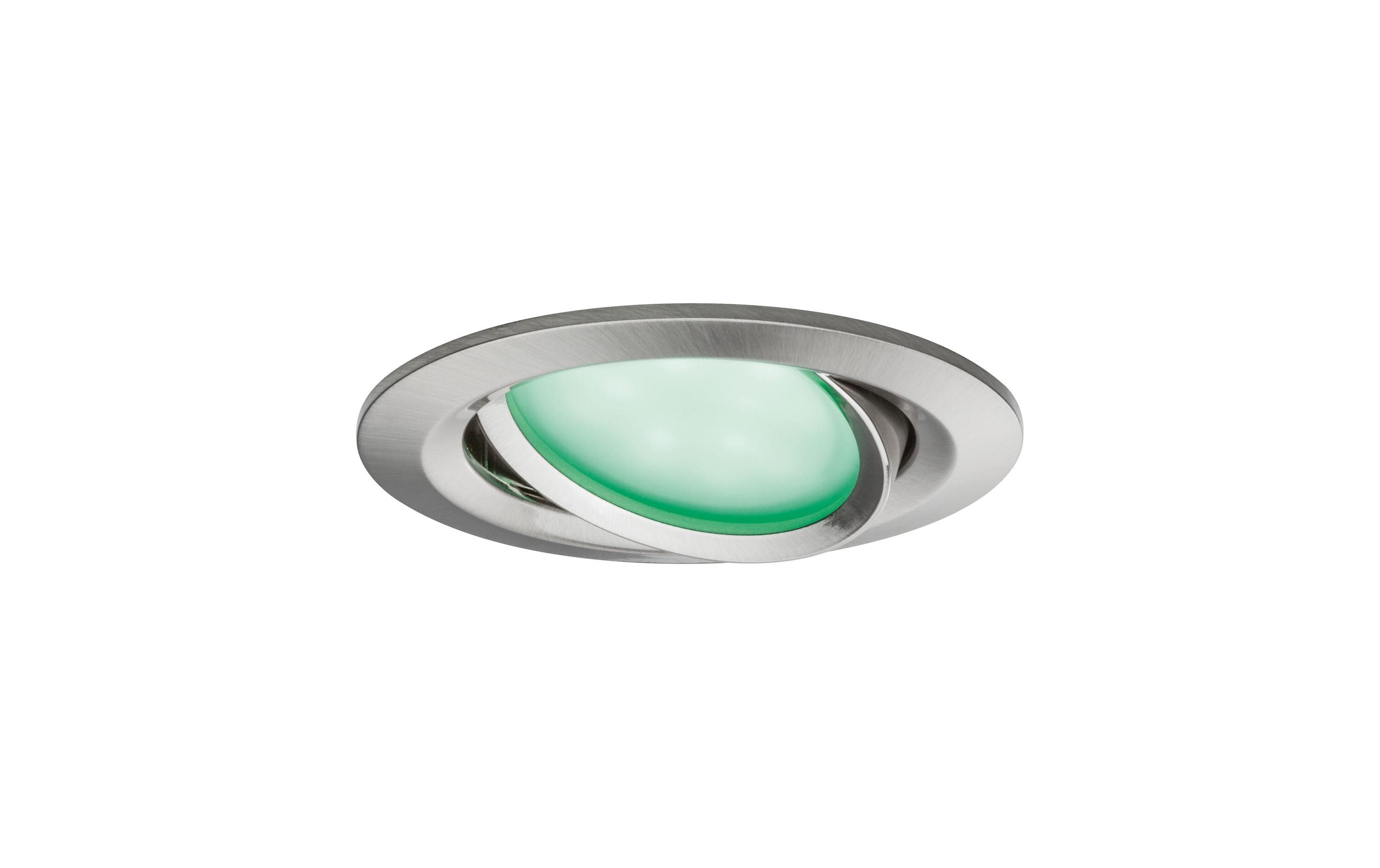 Einbauspot Nova Plus Coin Set, 3x5.2W, 2700-6500K, Eisen<br>LED Einbauspots Smart Home ZigBee RGBW