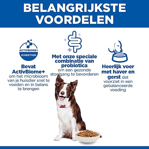 Hill's Science Plan Canine Adult Perfect Digestion Hondenvoer Medium | 14 kg | 11800.1
