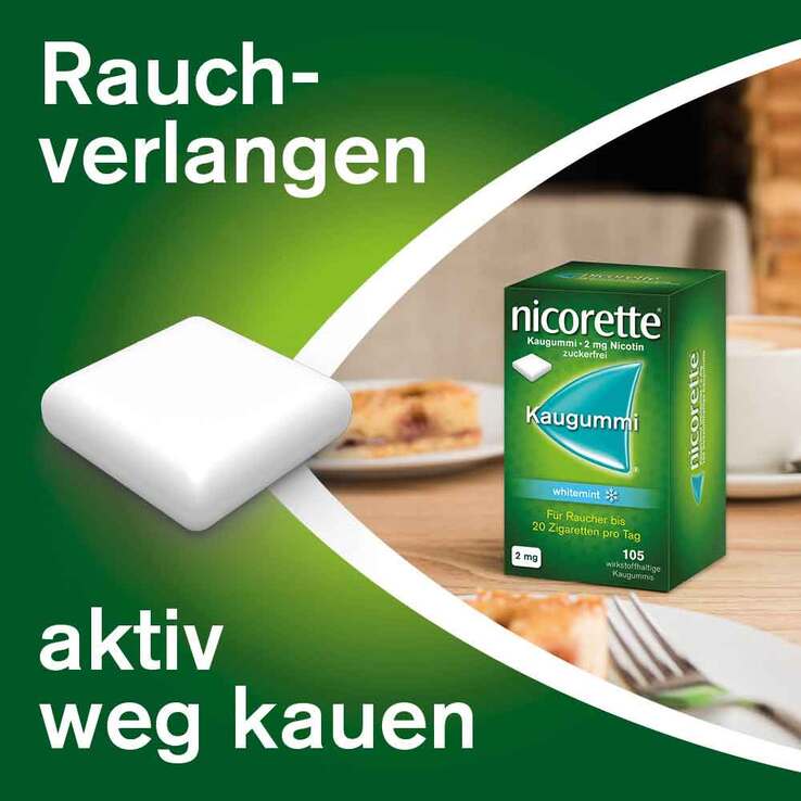 nicorette Kaugummi whitemint, 2 mg Nikotin, 30 St