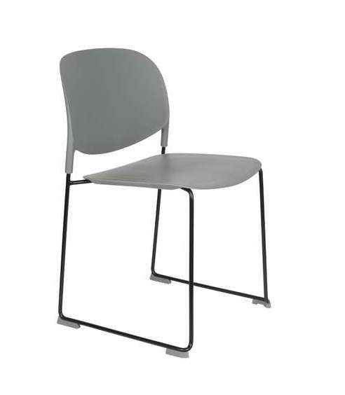 Eetkamerstoel Stacks grijs (set van 4)