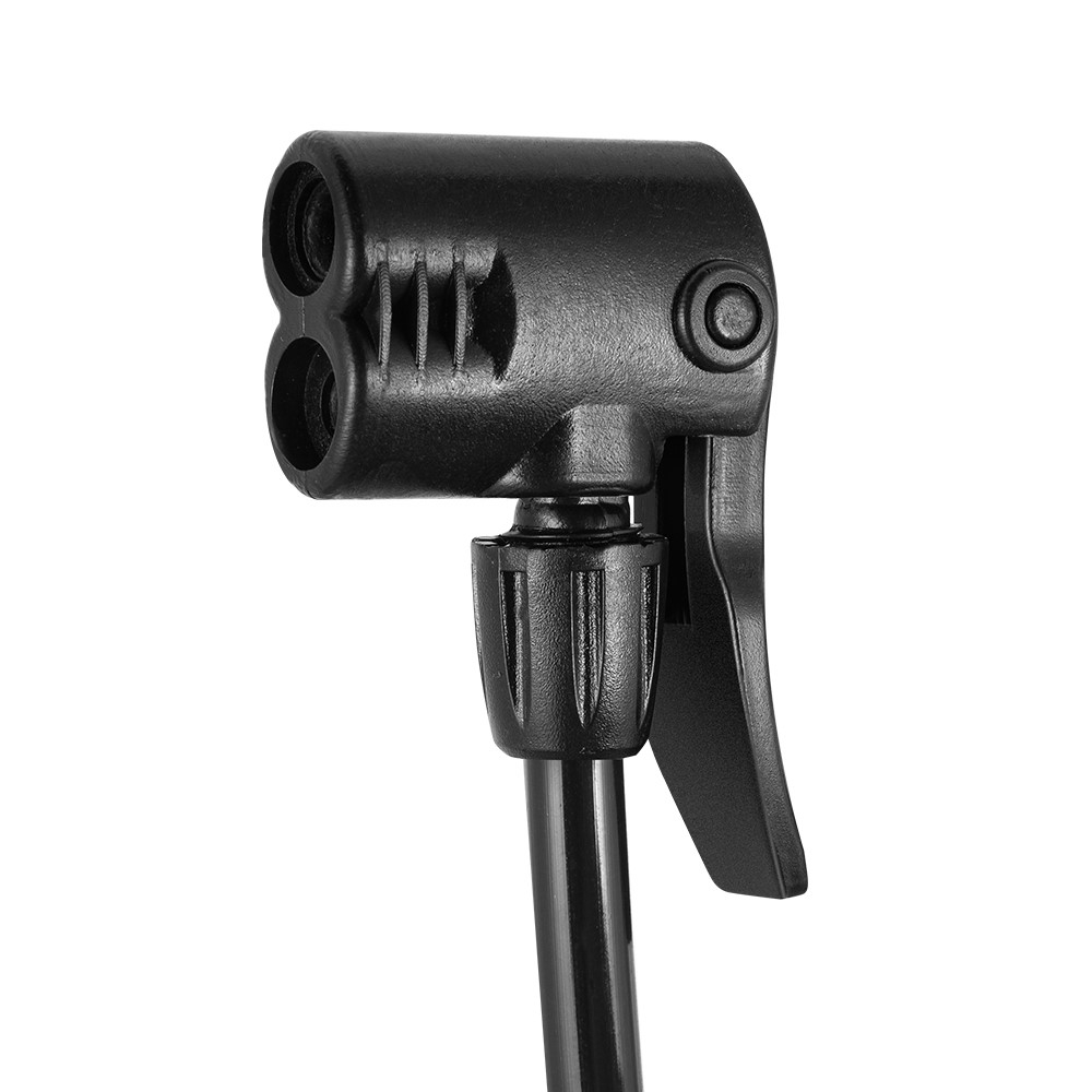(160PSI) Fahrrad Luftpumpe Velo Motorrad Standpumpe inkl. Barometer und französischem Ventil - Silber