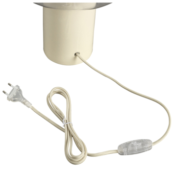 KARWEI tafellamp Bren beige ø27x30cm