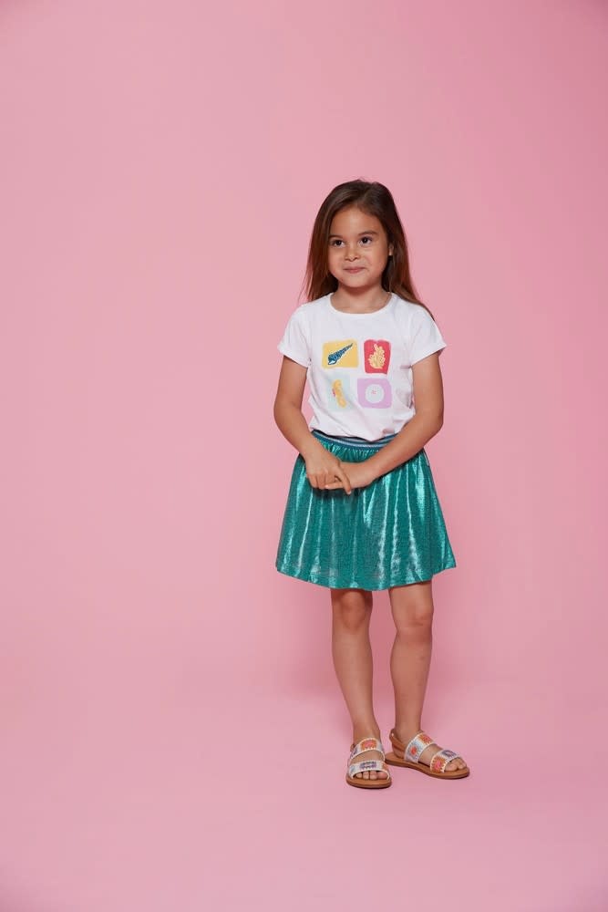 Jubel Jubel t-shirt - Lazy Lagoon wit