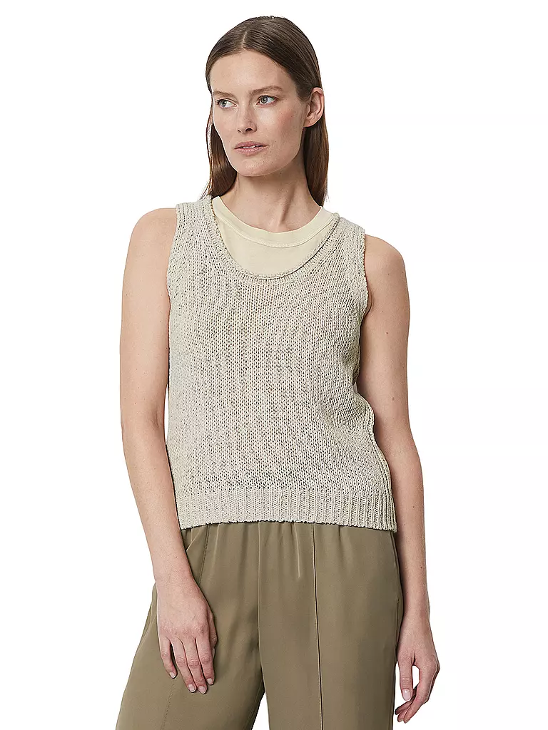 MARC O'POLO Stricktop hellgrau