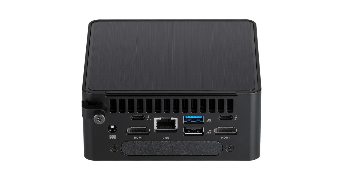 ASUSNUC 14 Pro Tall Kit RNUC14RVHI300002I barebone  (Zwart | Core 3 100U | Intel Graphics)