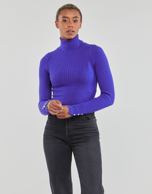 Only - ONLLORELAI LS CABLE ROLLNECK KNT - Violet