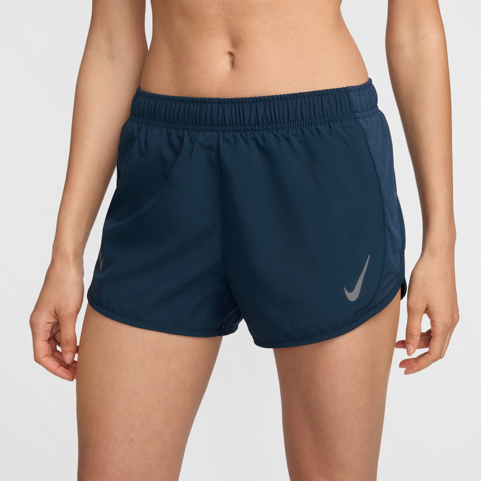 Fast Tempo Running Shorts Dame 478/Armory Navy/Reflective Silver
