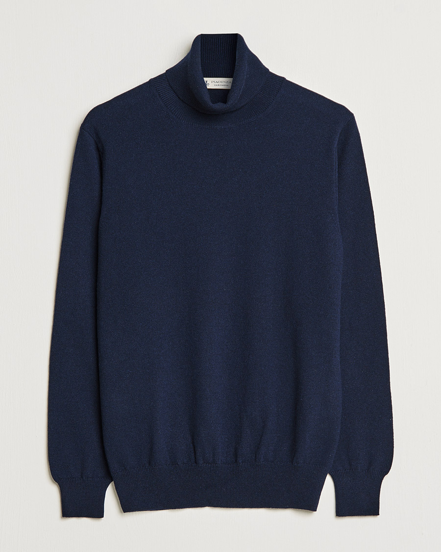 Piacenza Cashmere Cashmere Rollneck Sweater Navy