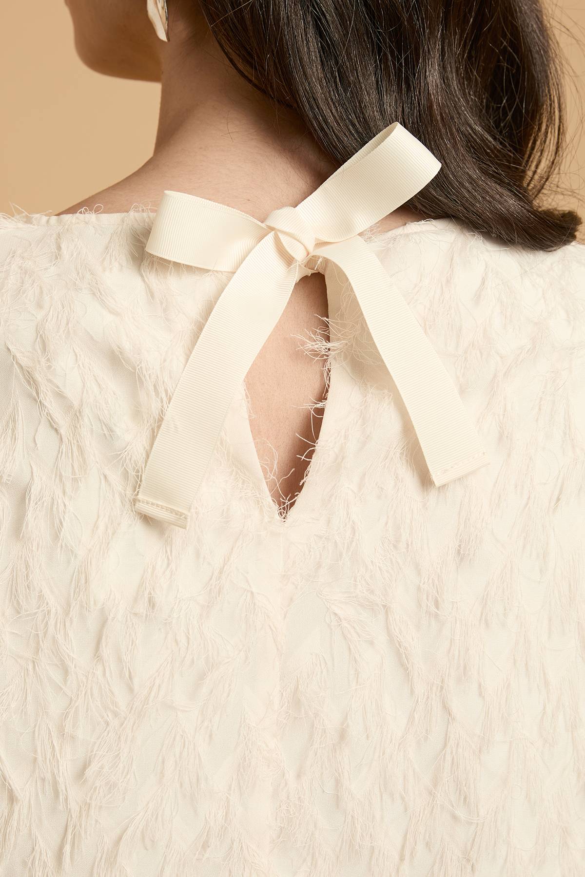 Oasis Blouse À Manches Évasées Avec Dos Noué