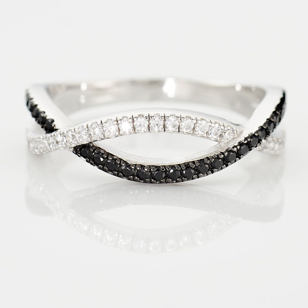 Bague Prudentia Argent Blanc Oxyde De Zirconium