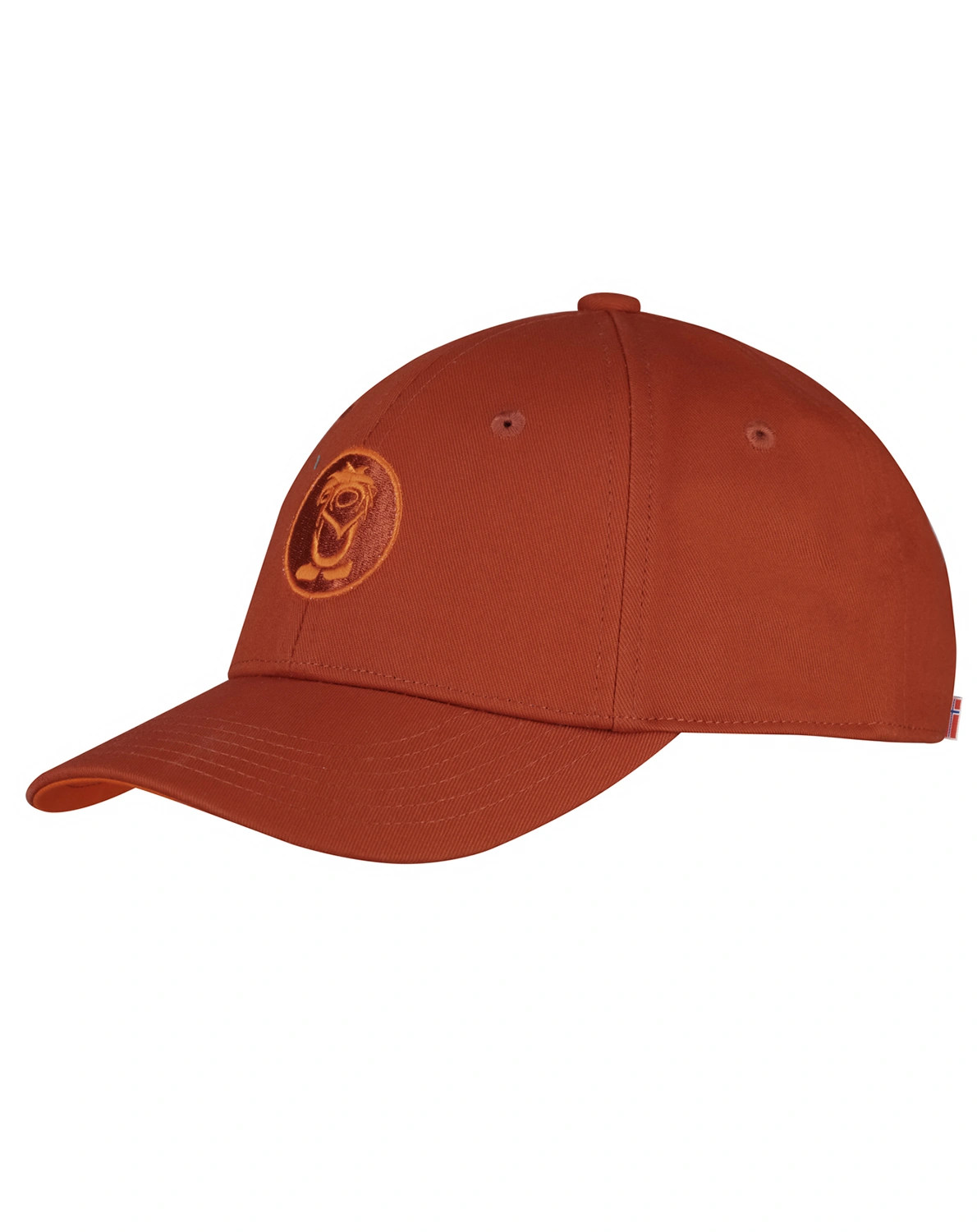 Basecap KROKSAND in red brown/bright orange