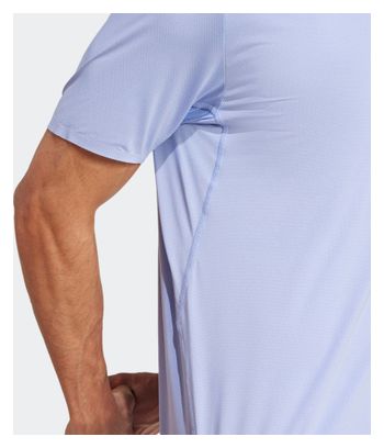 Maillot manches courtes Adidas Adizero Tee Bleu Homme