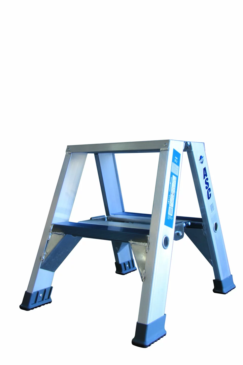 ASC 990608867 DT Dubbele trap - Aluminium - 2 x 2 treden - max. werkhoogte 2.35 m.