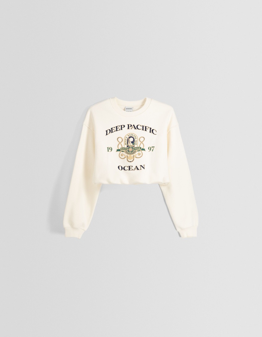 Moletom oversized bordado