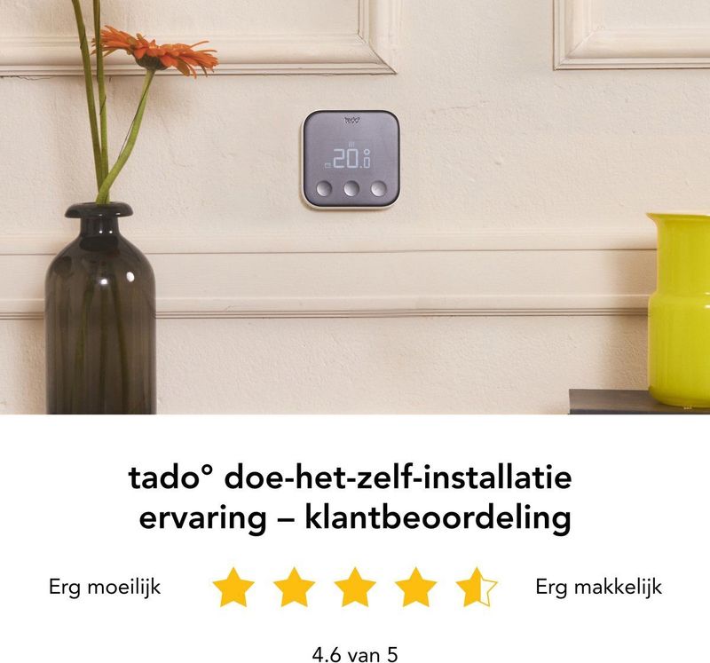 tado° - Draadloze Temperatuursensor X - Draadloze Variant - Zwart/Wit