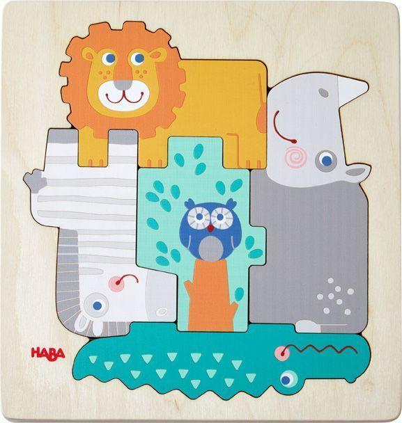 Holz-Puzzle TIERISCH WILD 5-teilig