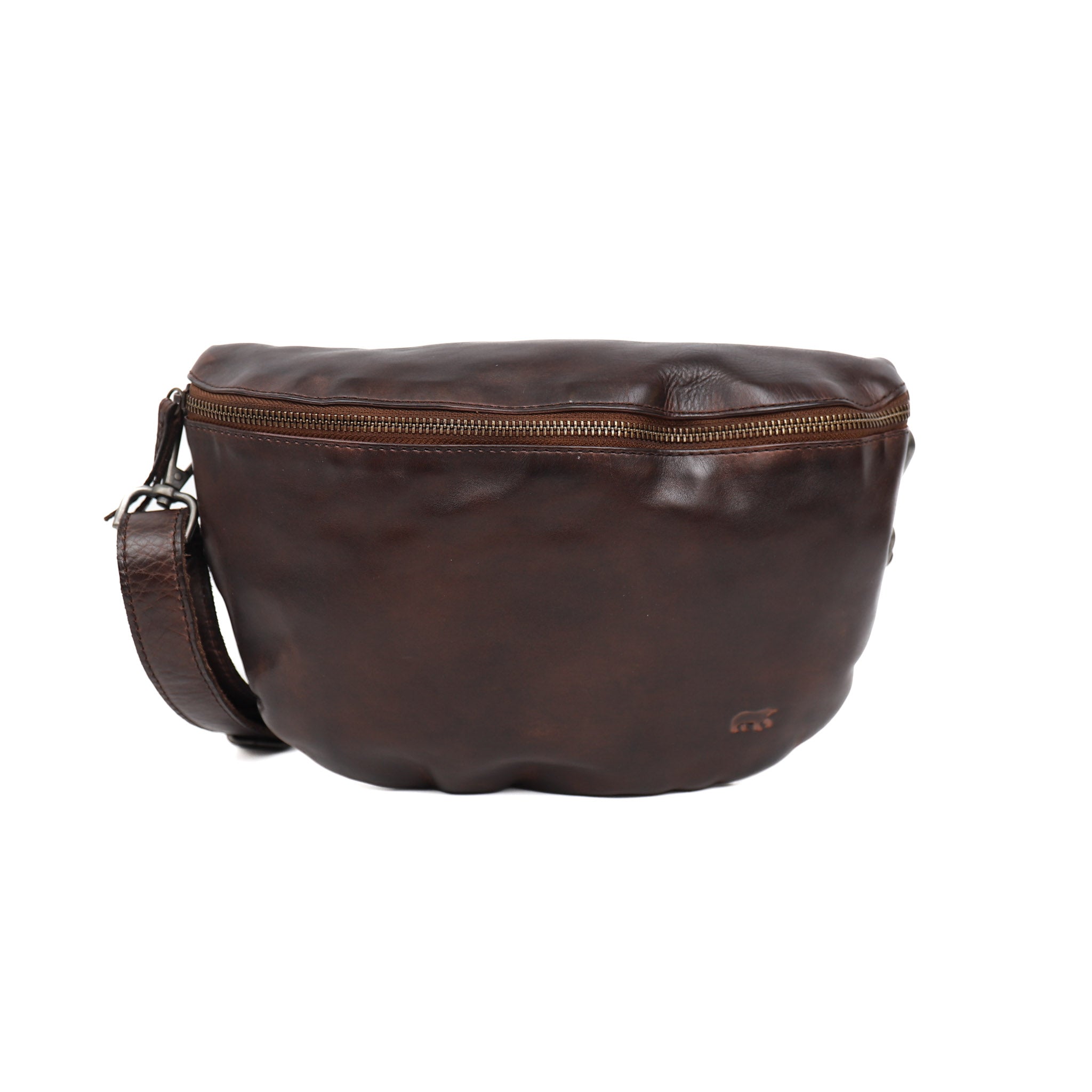 Crossbody/heuptas 'Maiky' bruin Donkerbruin