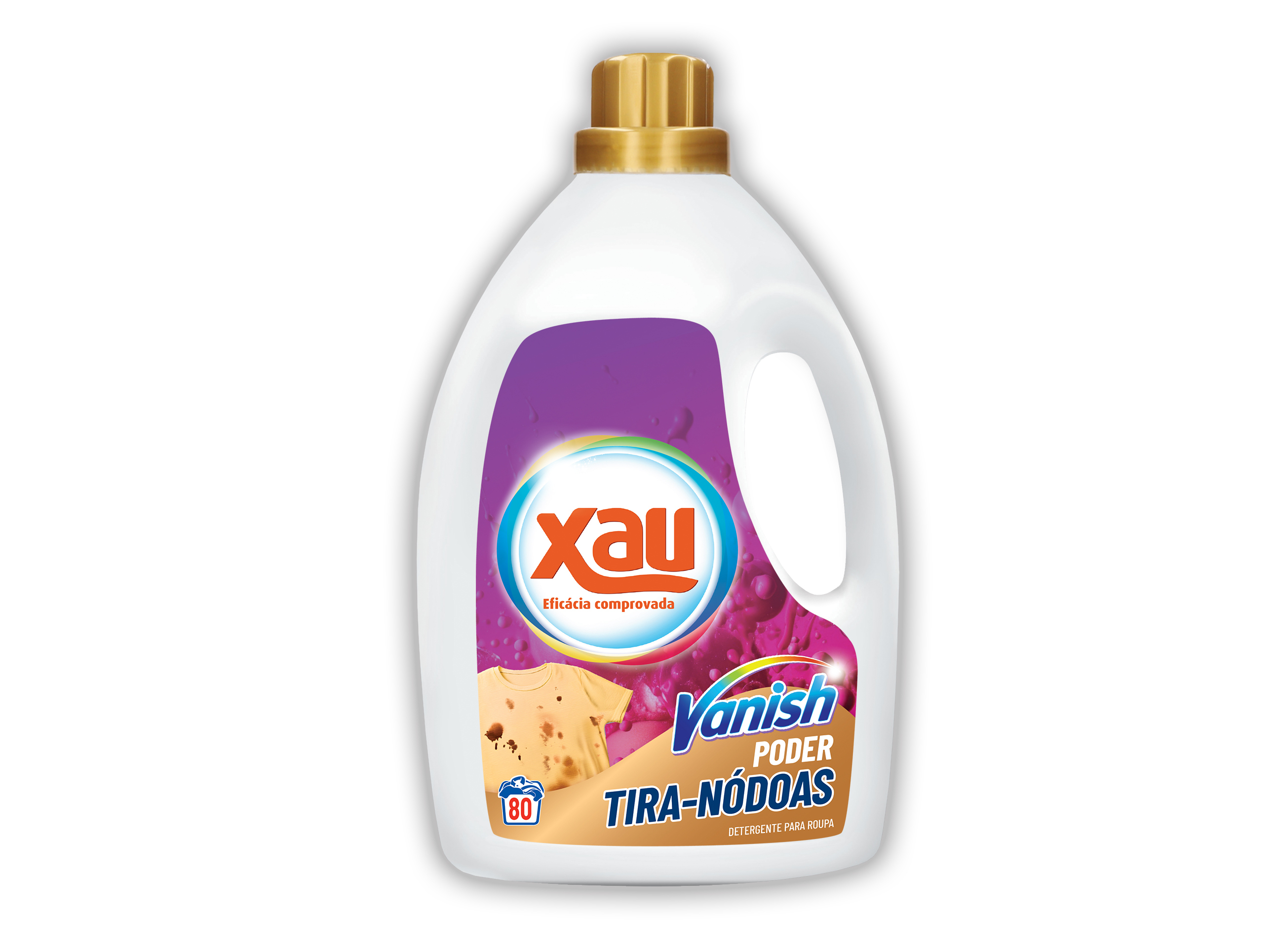 DETERGENTE ROUPA MÁQUINA LÍQUIDO XAU VANISH PODER TIRA NÓDOAS 80DOSES
