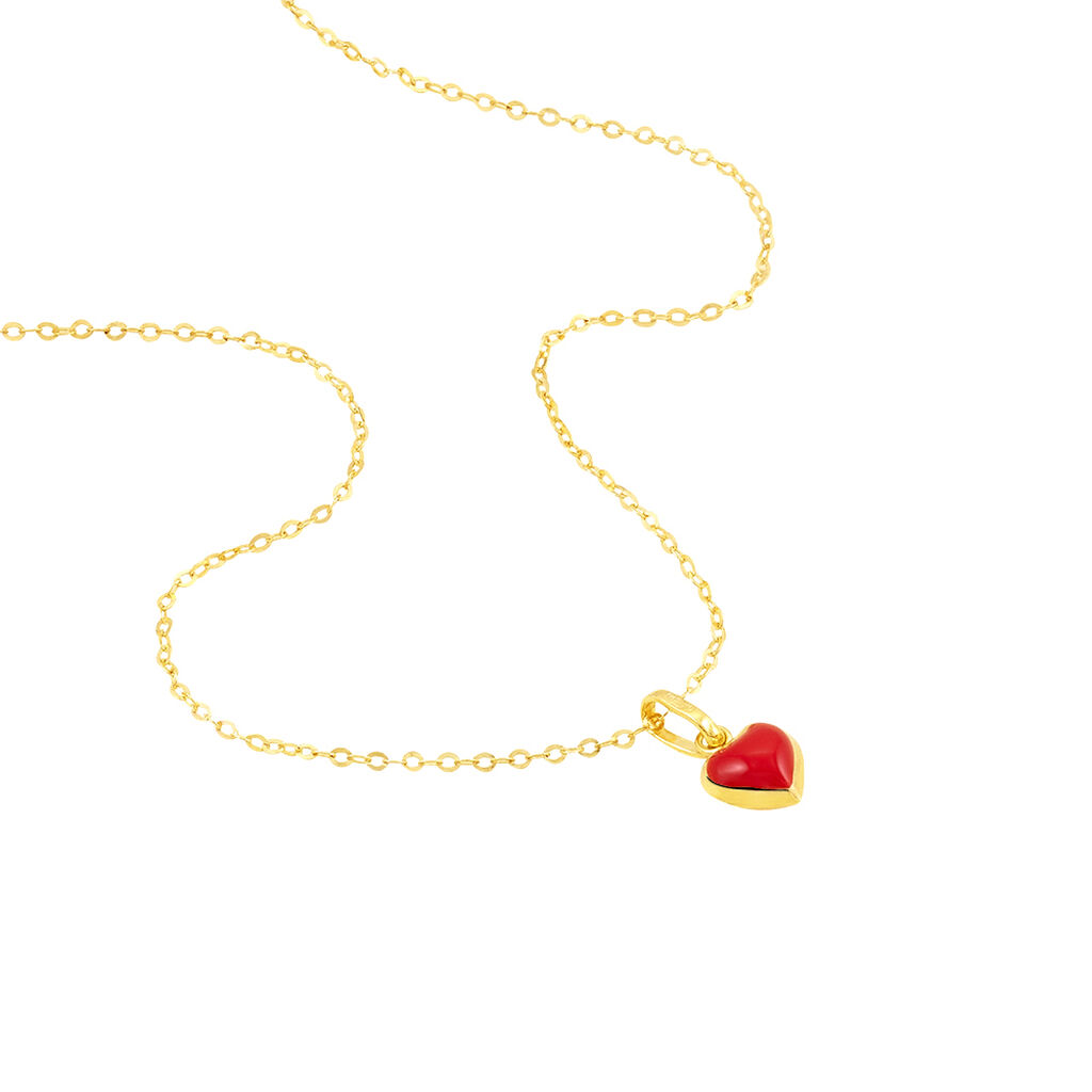Collier Coralie Coeur Or Jaune