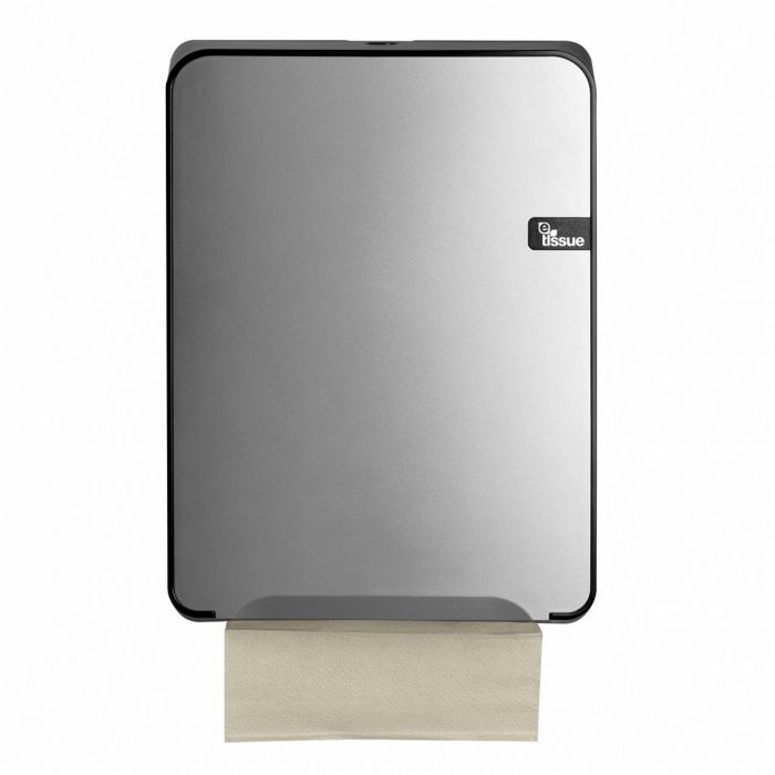 E-Tissue zilver Vouw Handdoeken C fold en Multifold Dispenser (447192)
