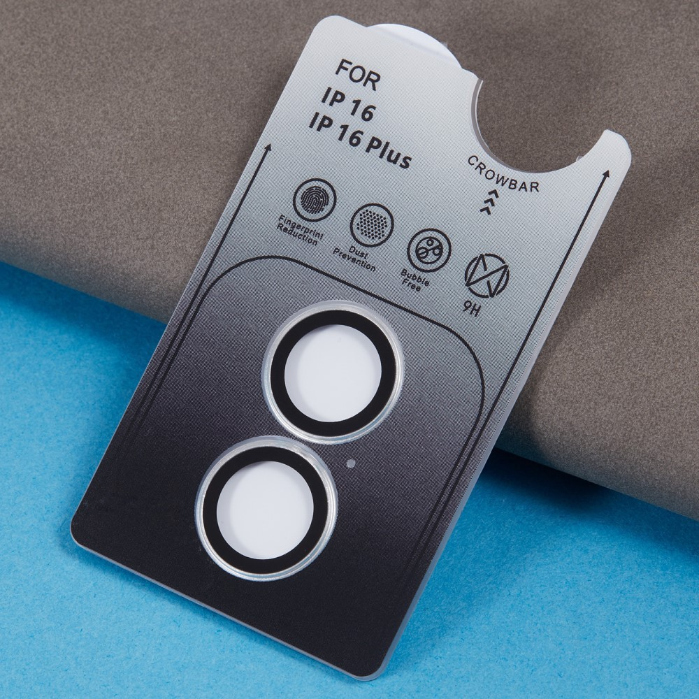 iPhone 16 / iPhone 16 Plus Kameraschutz Objektiv Ring Protector Abdeckung - Silber