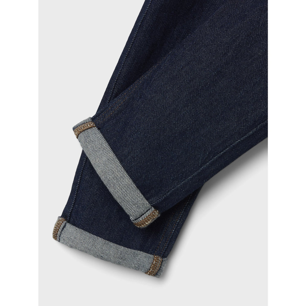 Køb Name It Dark Blue Denim Unwashed Rocco Denim Buksedragt