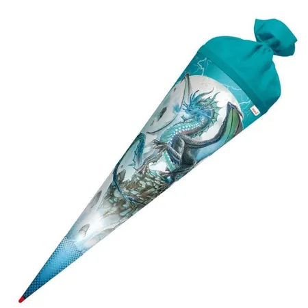 Roth Schultüte Eisdrache mit Hologrammfolie, 70cm rund