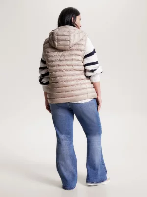 Colete acolchoado com capuz Curve Global Stripe