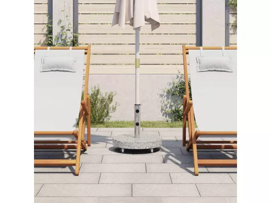Socle de parasol Granite 30 kg Rond Gris