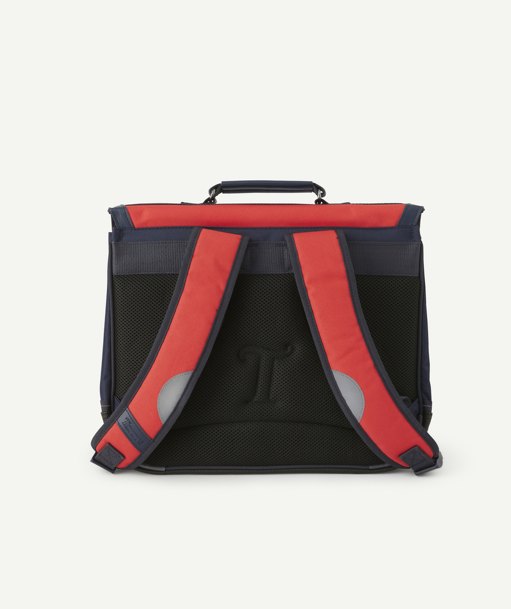 TANN'SCARTABLE TRISTAN BLEU MARINE ET ROUGE SUPER HÉROS
