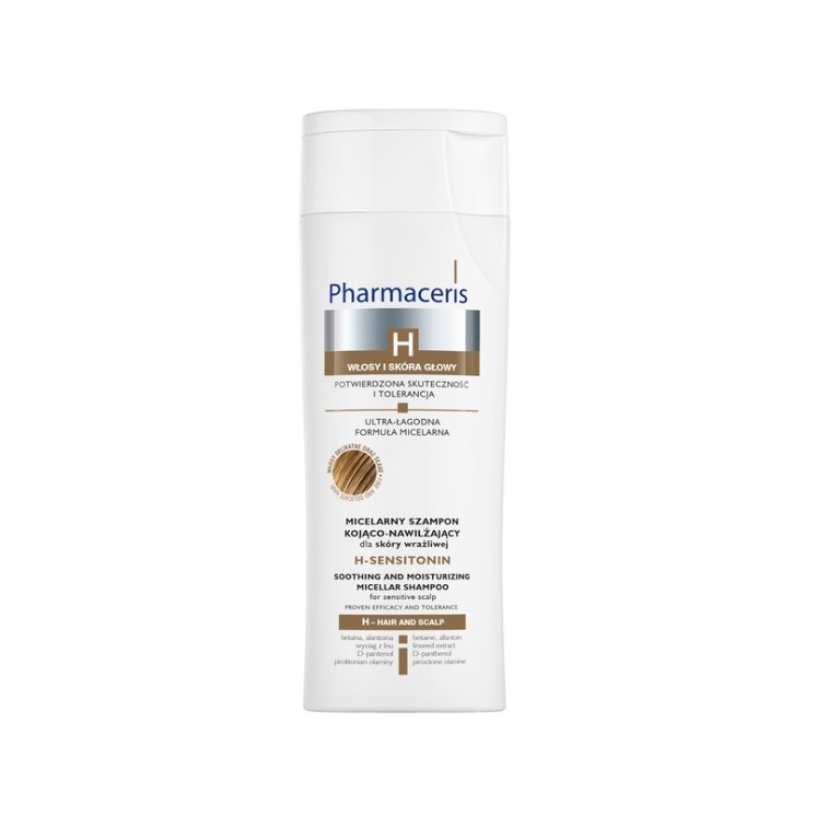 Pharmaceris H Sensitonin Mizellen-Shampoo, beruhigend und feuchtigkeitsspendend für empfindliche Haut, 250 ml