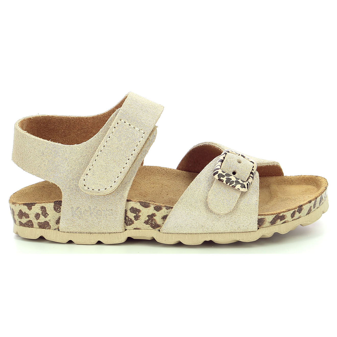 Kickers Sandales Sunkro beige/léopard